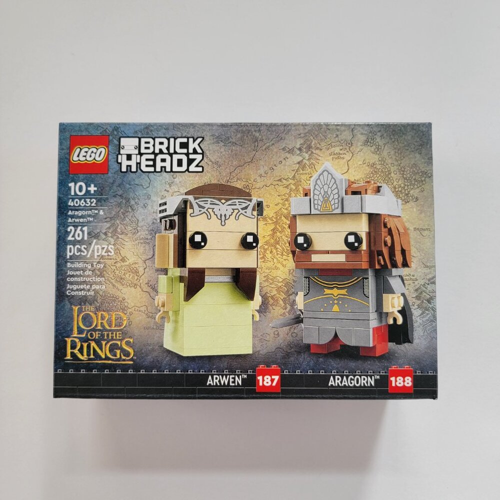 LEGO BrickHeadz 40632 Aragorn and Arwen, new, perfect condition box